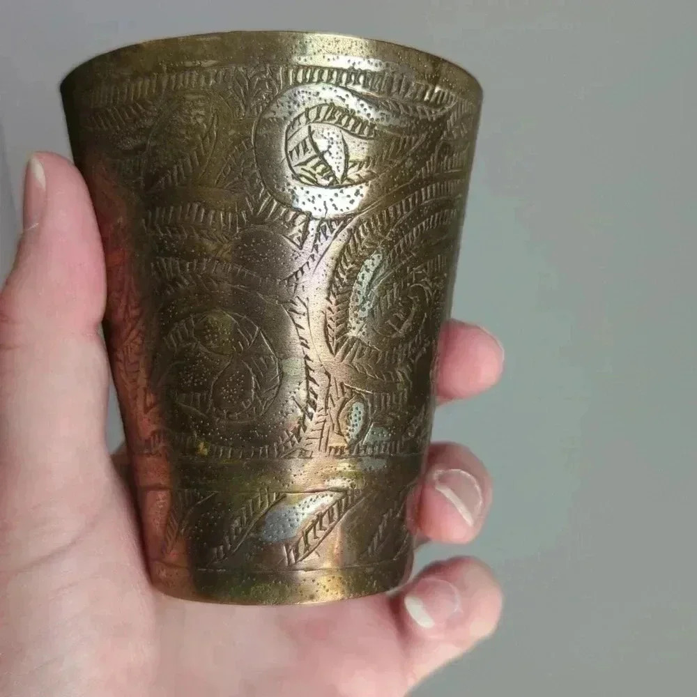 Brass Indian Lassi Cup - Picture 6 of 6